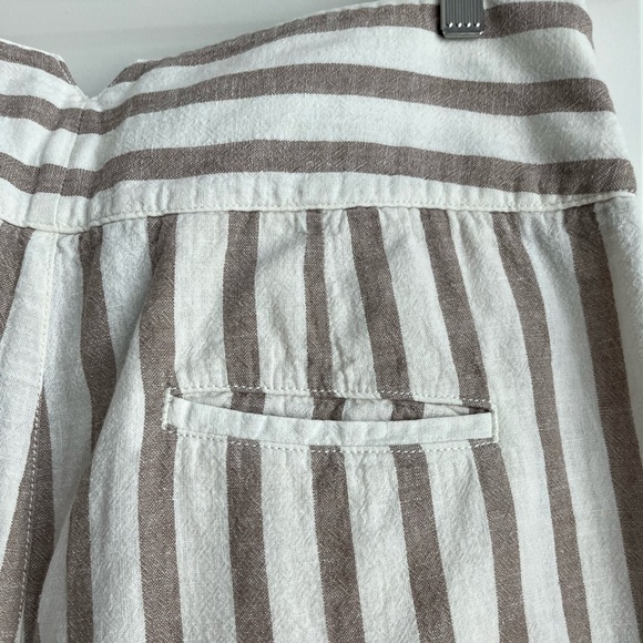 Anthropologie Striped Linen pants - Size 12 - Picture 4 of 6